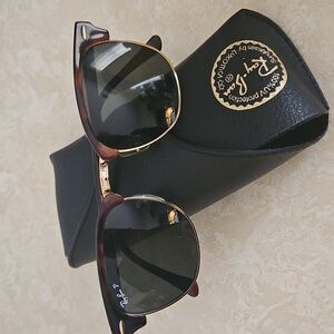 Ray-Ban P Clubmaster Polarized Sunglasses.